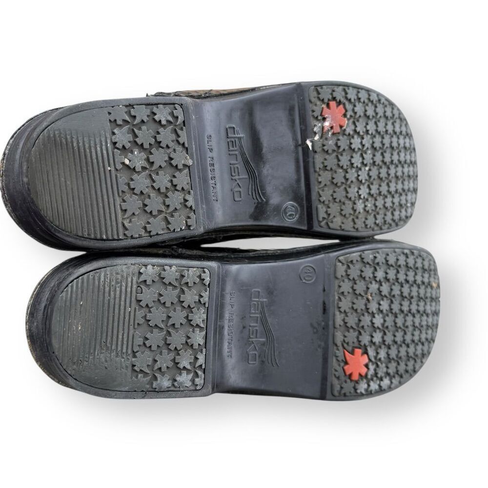 Dansko XP Women's Black Snake Pring Clogs Size 9.5-10 Slip-Resistant Work Shoes - Picture 4 of 13